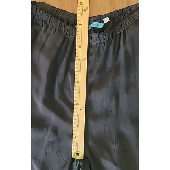 Johnny Was Black Shimmer Wide Leg Pants Sz M | Resort Luxe Boho - Picture 7 of 10